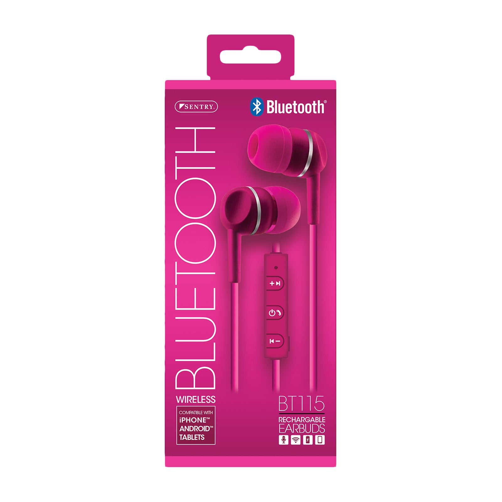 Bluetooth Stereo Earbuds In Red